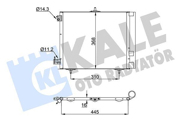 PEUGEOT 207/208/2008/C3 07- KLIMA RADYATÖRÜ 6455.HA KALE
