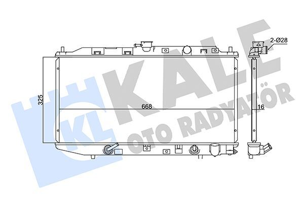 HONDA CIVIC 88-91 SU RADYATÖRÜ 19010-PM3-901 KALE