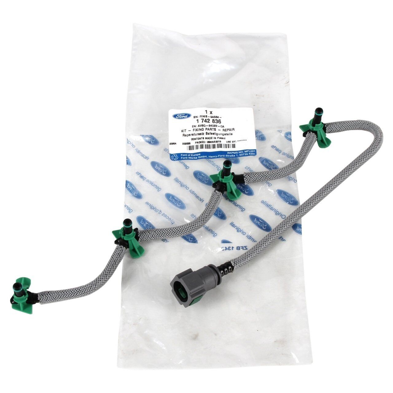 FORD FOCUS/C-MAX/FIESTA/COURIER 10- ENJEKTÖR GERI DÖNÜS HORTUMU AV6Q 9K022 CA IBRAS