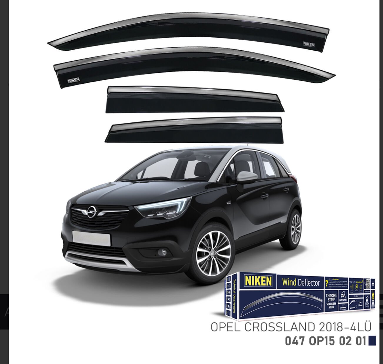 CHROME CAM RÜZGARLIĞI CROSLANDX 2018- NIKEN