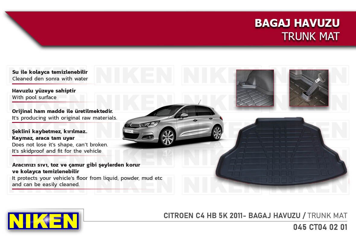 CITROEN C4 HB 5K 2011- BAGAJ HAVUZU