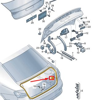AUDI A3 20- BAGAJ KAPAK FITILI 8Y5827705C BOEM