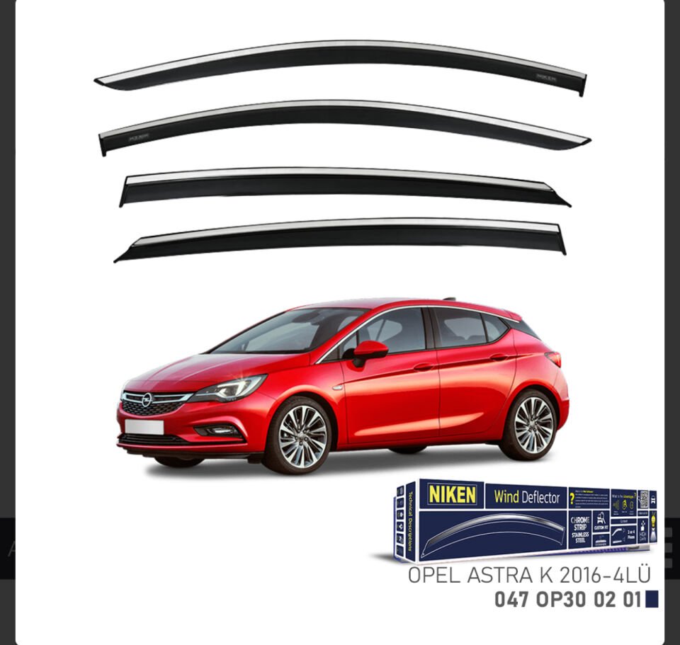 CHROME CAM RÜZGARLIĞI ASTRA K 2016- NIKEN