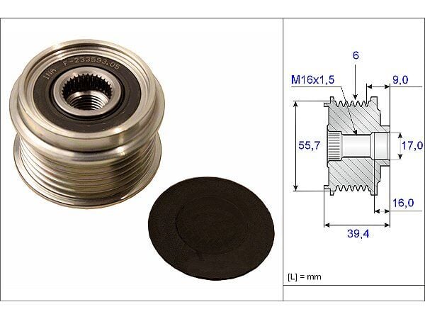 VOLKSWAGEN POLO-CORDOBA-IBIZA-FABIA 01-10 ALTERNATÖR KASNAGI 03D903119A INA