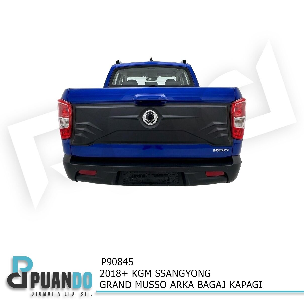 2018+ KGM SSANGYONG GRAND MUSSO ARKA BAGAJ KAPAGI
