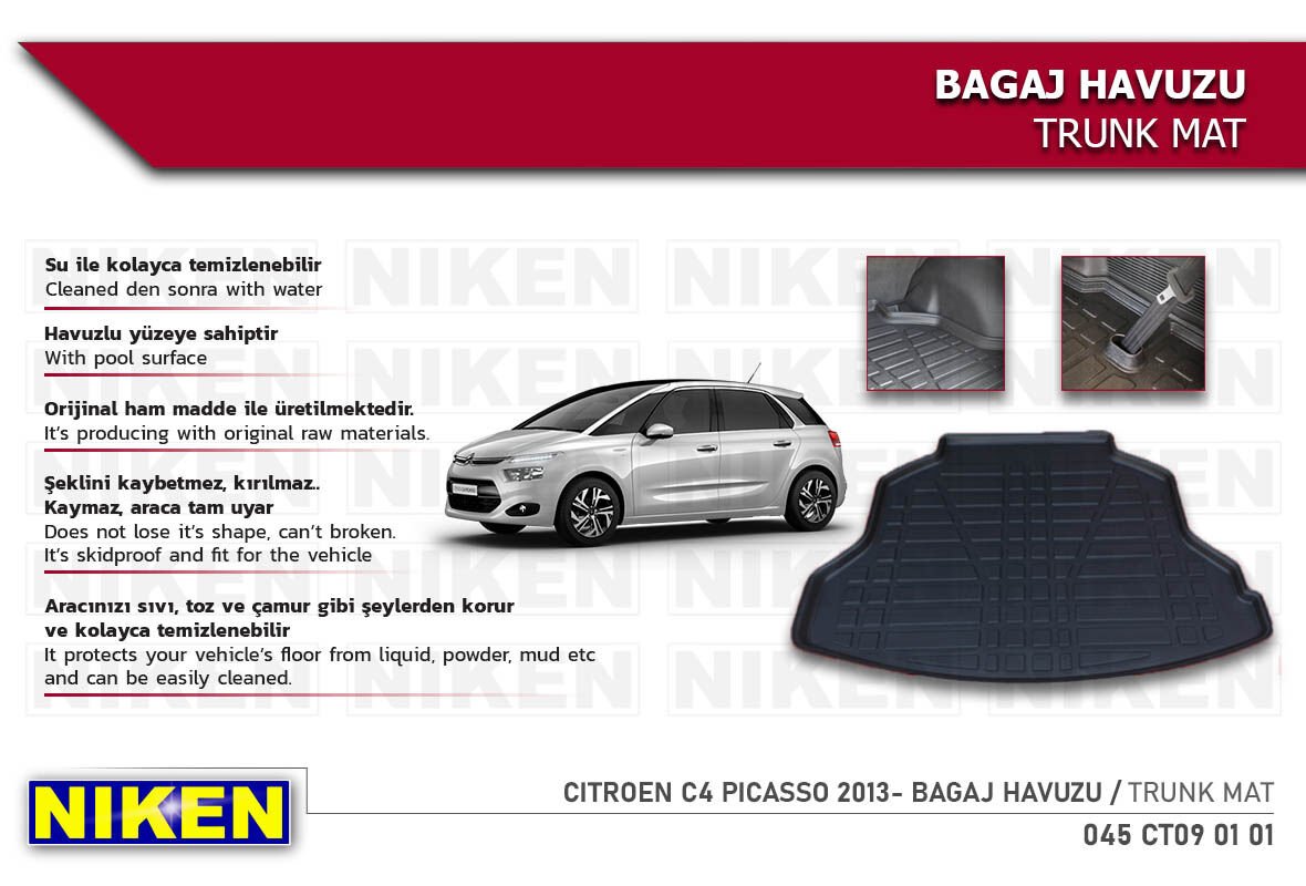 CITROEN C4 PICASSO 2013- BAGAJ HAVUZU