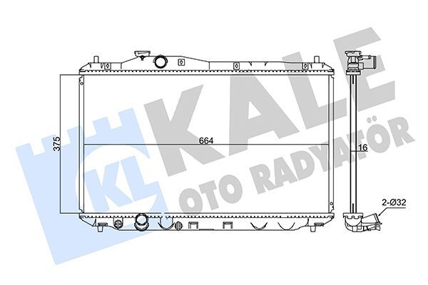 HONDA CIVIC (FB) 12-16 SU RADYATÖRÜ 19010-R1A-A02 KALE