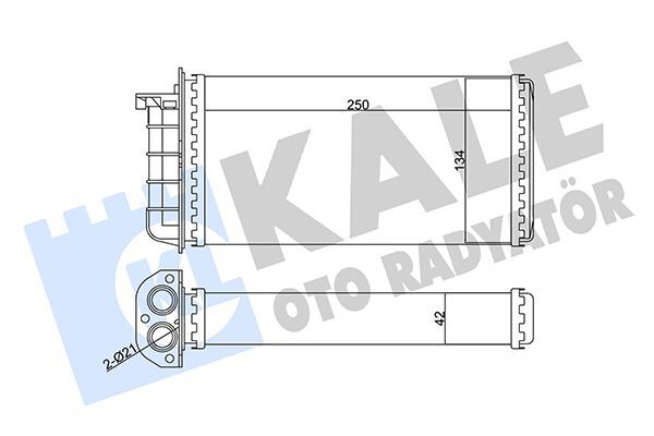 FIAT ALFA ROMEO 145 / 146 - FIAT BRAVO I-II / BRAVA / MAREA 99-10 KALORIFER RADYATÖRÜ 46721967 KALE