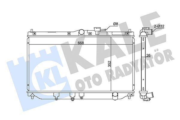 HONDA ACCORD 90-93 SU RADYATÖRÜ 19010-PT1-003 KALE