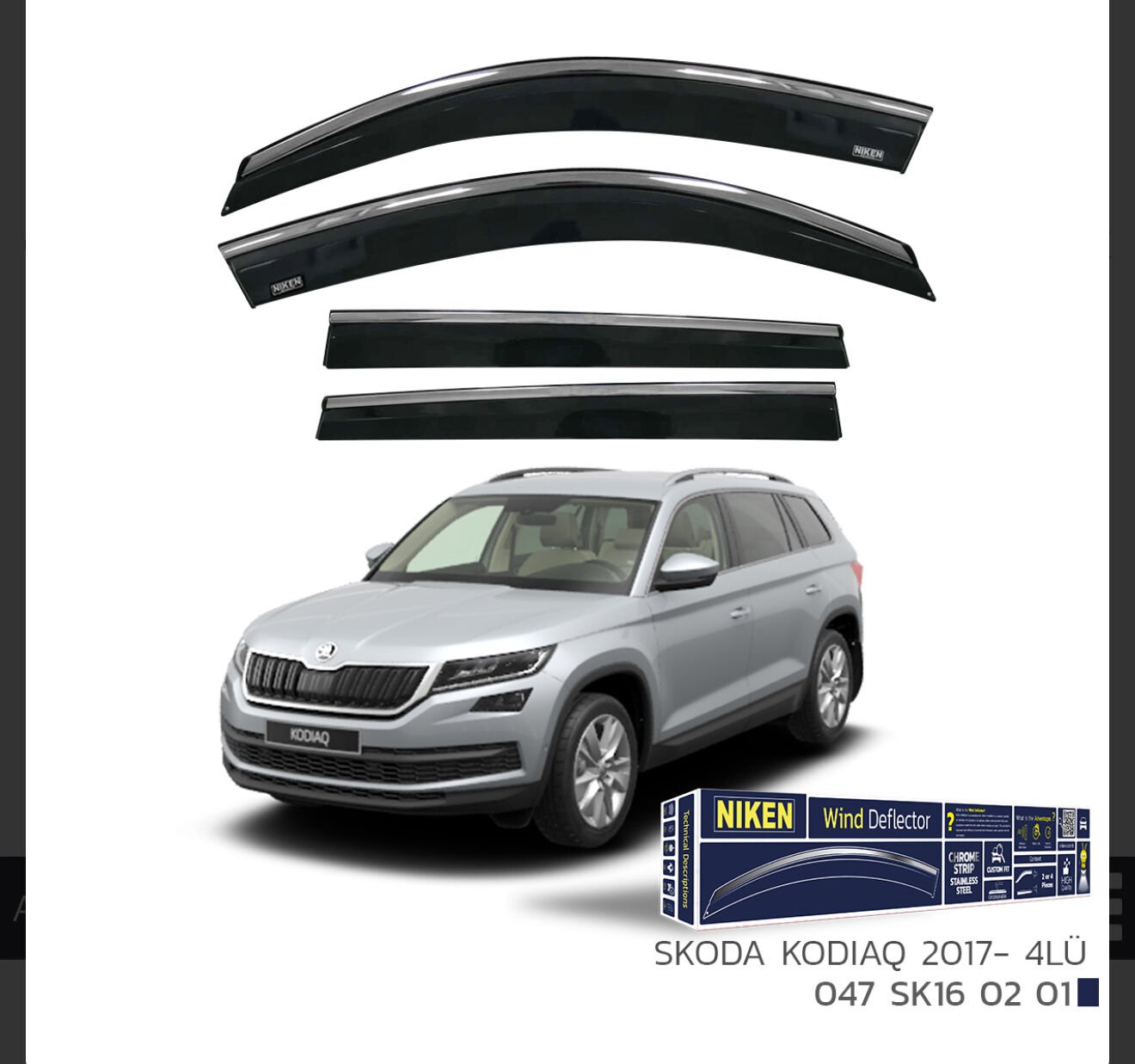 CHROME CAM RÜZGARLIĞI KODIAQ 2017- NIKEN