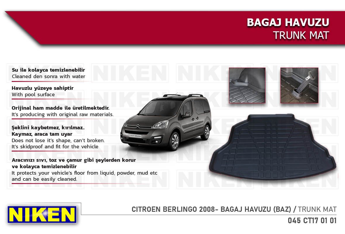 CITROEN BERLINGO 2008- BAGAJ HAVUZU (BAZ)