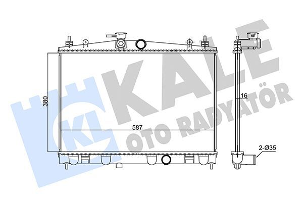 NISSAN JUKE (F15) 11-19 SU RADYATÖRÜ 21410-BA60A KALE