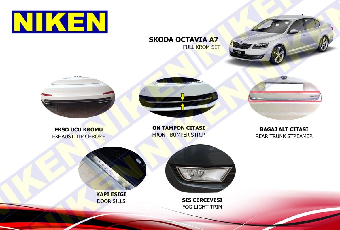 VW CADDY FULL KROM SET (2015-)