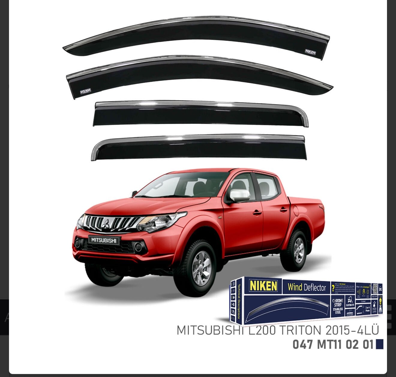 CHROME CAM RÜZGARLIĞI L 200 2015- NIKEN