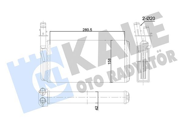 FIAT ALFA ROMEO 166 LANCIA KAPPA 98- KALORIFER RADYATÖRÜ 46721527 KALE