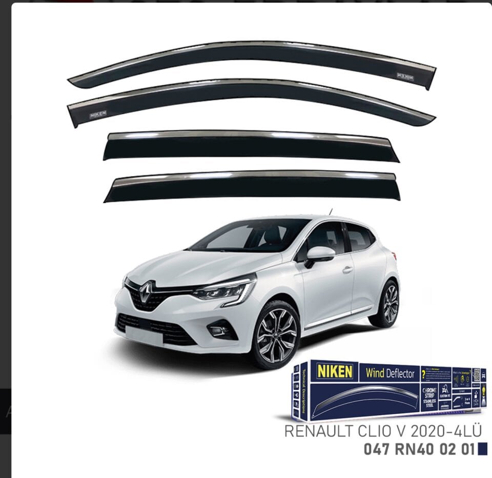 CHROME CAM RÜZGARLIĞI CLİO5 2020- NIKEN