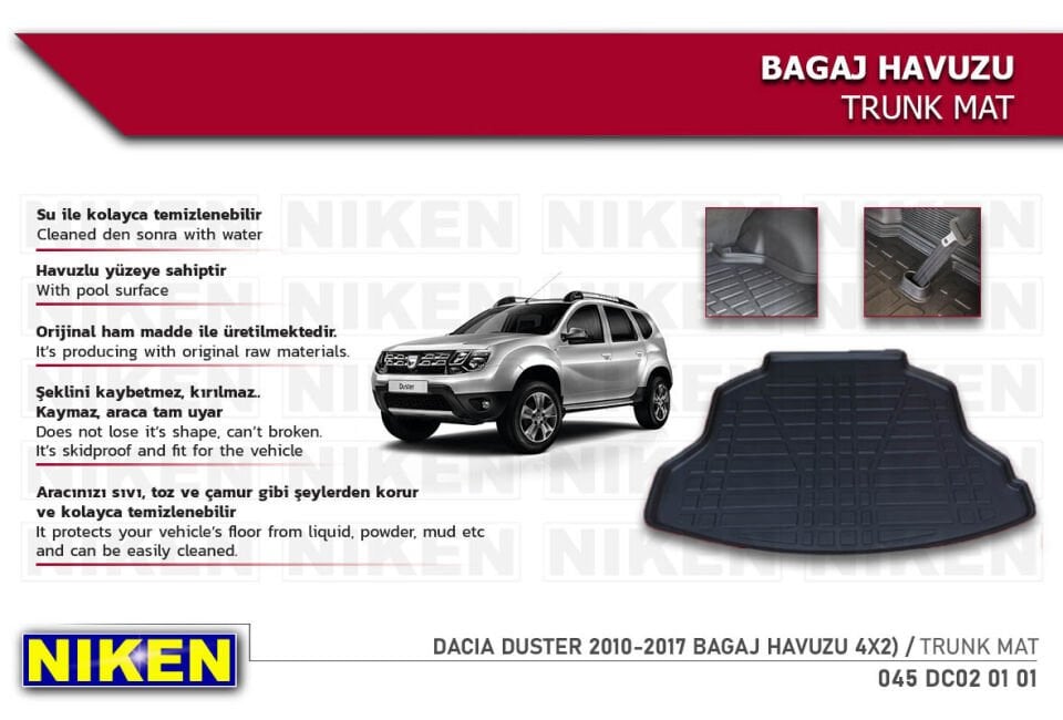 DACIA DUSTER 2010-2017 BAGAJ HAVUZU 4X2)