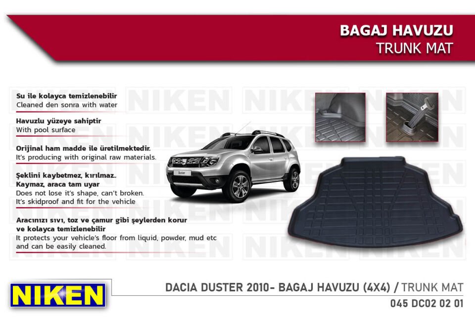 DACIA DUSTER 2010- BAGAJ HAVUZU (4X4)