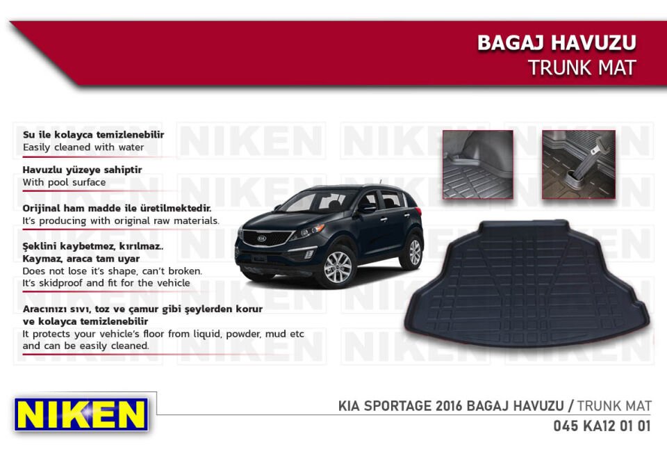 KIA SPORTAGE 2016-2021 BAGAJ HAVUZU