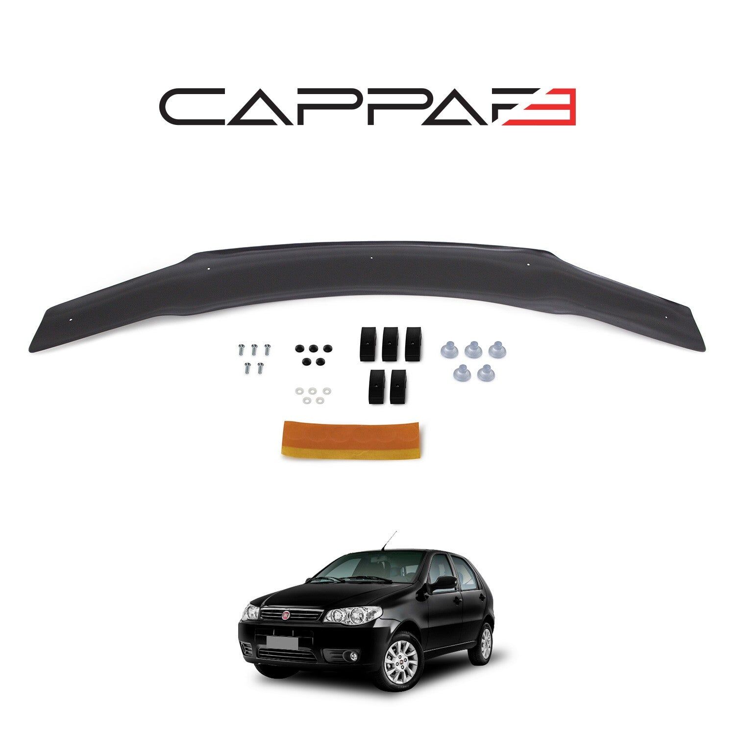 Fiat Palio 2006-2012 Yıl Aralığı Uyumlu Kaput Rüzgarlığı 3mm