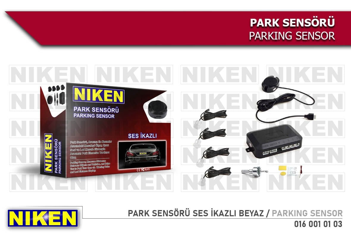 PARK SENSÖRÜ LED EKRAN SES İKAZLI SİYAH