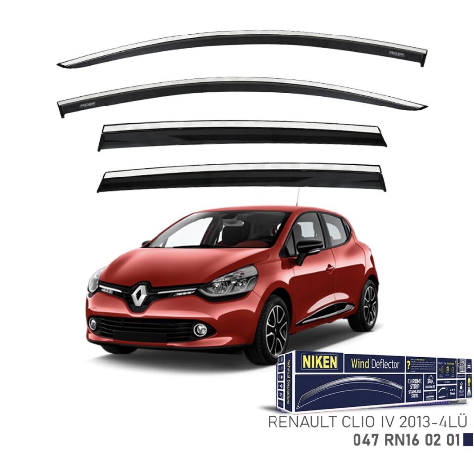 CHROME CAM RÜZGARLIĞI CLİO4 13-19 NIKEN