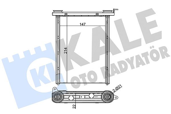RENAULT FLUENCE vb. 07- KALORIFER RADYATÖRÜ 271159831R KALE