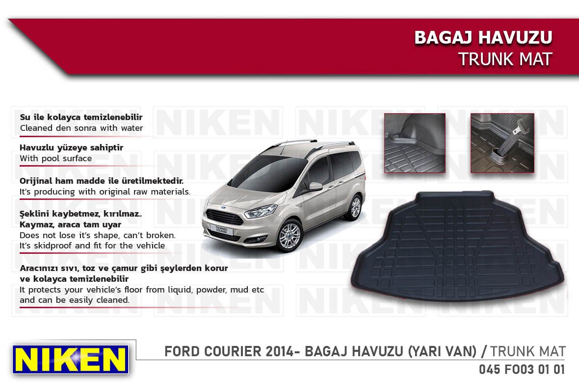 FORD COURIER 2014-2023 BAGAJ HAVUZU (YARI VAN)