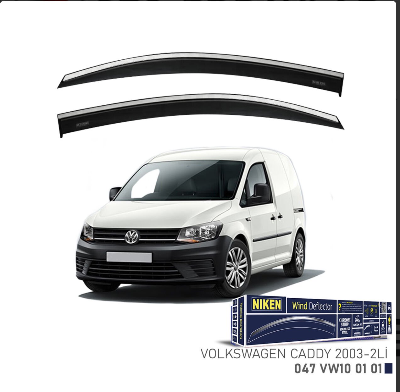 CHROME CAM RÜZGARLIĞI CADDY 03-20 NIKEN