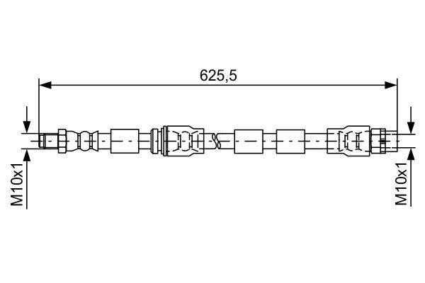 BMW X5 E70-X5 F15-X5 M F85-X6 E71-X6 E72-X6 F16-X6 M F86 07-21 FREN HORTUMU ÖN 34306887451 BOSCH