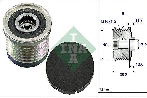 RENAULT TRAFIC-LAGUNA-II 03- ALTERNATÖR KASNAGI 7701477508 INA