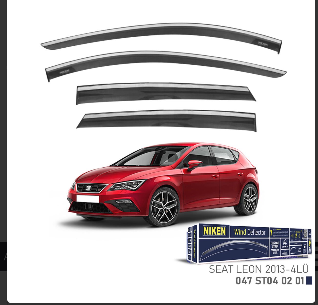 CHROME CAM RÜZGARLIĞI LEON 2013- NIKEN