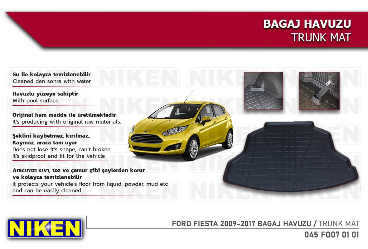 FORD FIESTA 2009-2017 BAGAJ HAVUZU