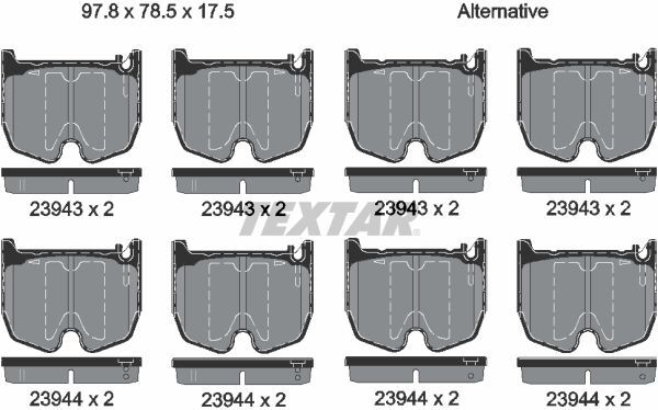MERCEDES-BENZ 211-219-215-220-221 01-12 FREN BALATASI ÖN A0034207120 TEXTAR
