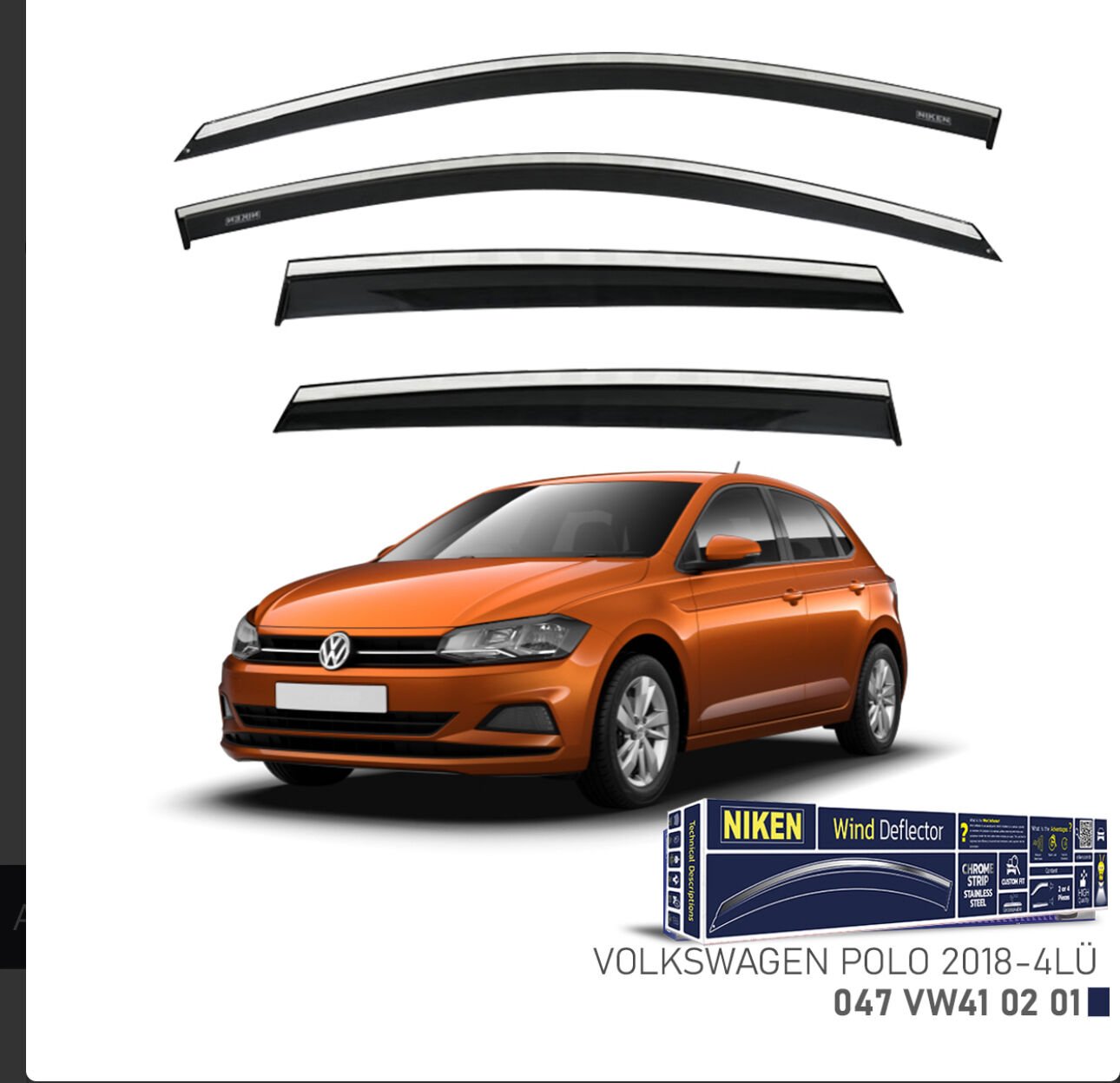 CHROME CAM RÜZGARLIĞI POLO 2018- NIKEN