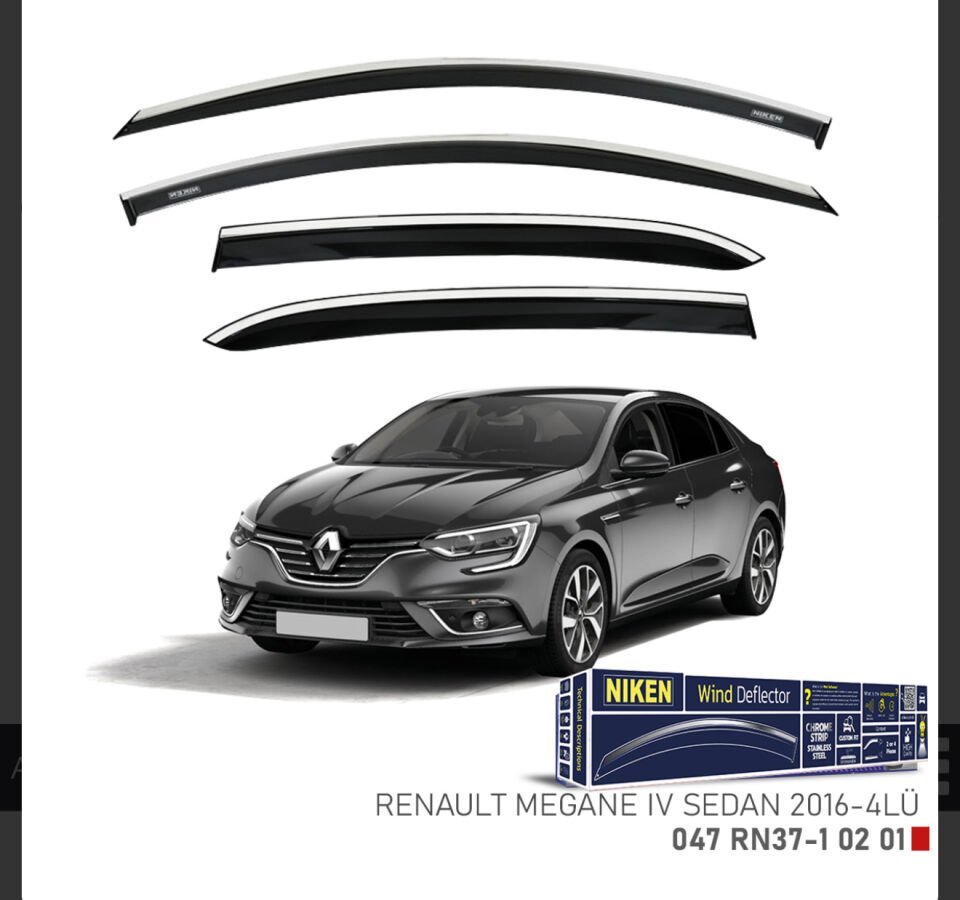 CHROME CAM RÜZGARLIĞI MEGANE 4 2016- NIKEN
