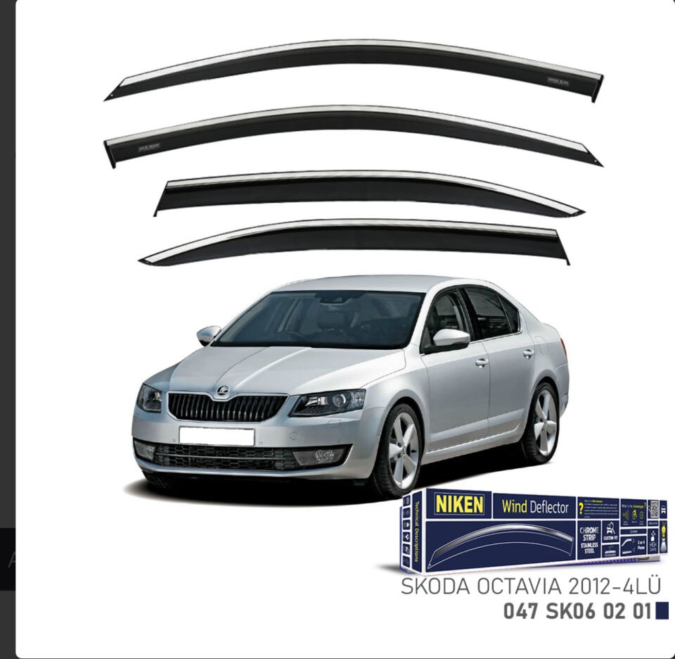 CHROME CAM RÜZGARLIĞI OCTAVIA 2013- NIKEN