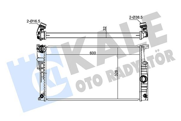 BMW F20 vb. 10-18 SU RADYATÖRÜ 17117618807 KALE