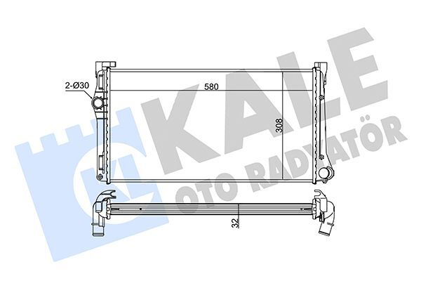 FIAT IDEA PUNTO 03- SU RADYATÖRÜ 51700805 KALE