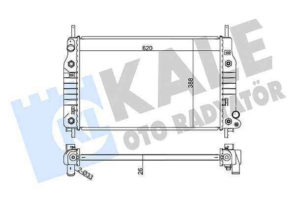 FORD MONDEO 93-96 SU RADYATÖRÜ ME97BB 8005 BA BSG