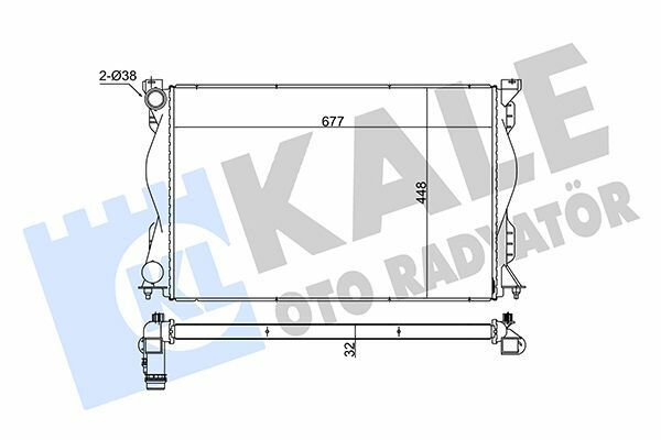 AUDI A6 05- SU RADYATÖRÜ 4F0121251Q KALE
