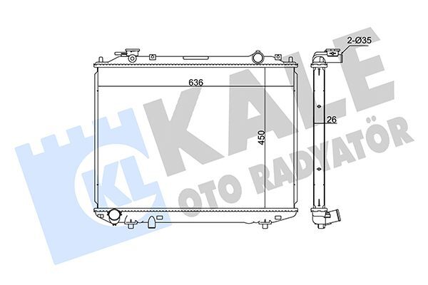 FORD RANGER 98-12 SU RADYATÖRÜ XM34 8005 EB BSG