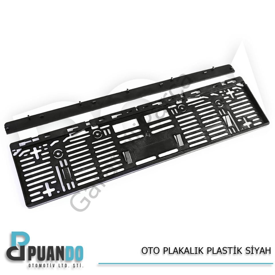 OTO PLAKALIK PLASTIK SIYAH