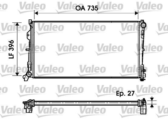 FIAT VOYAGER IV 04- SU RADYATÖRÜ 5142488AA VALEO