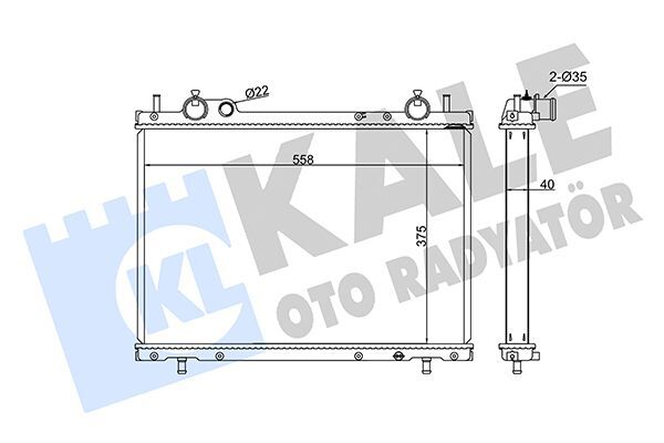 FIAT BRAVO BRAVA MAREA 96-02 SU RADYATÖRÜ 46772231 / 71736178 KALE