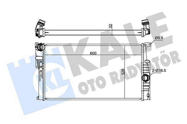 BMW F20-F20 LCI-F21-F21 LCI-F22-F30-F31-F34-F35-4F32-F33-F36 10-17 SU RADYATÖRÜ 17117600511 KALE