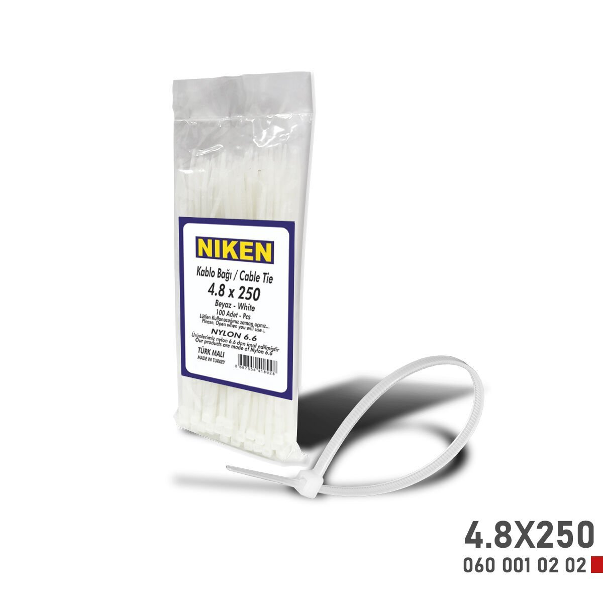 KABLO BAĞI BEYAZ 4,8X300