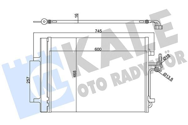 FORD MONDEO/FREELANDER 2/S60/V60 06- KLIMA RADYATÖRÜ 6G91 19710 CC KALE