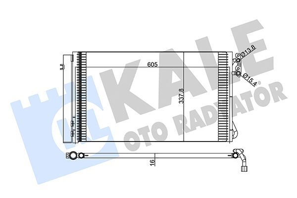 BMW E81-E82-E87-E88-E90-E91-E92-E93-X1E84-Z4E89 05-15 KLIMA RADYATÖRÜ 64539229021 NRF