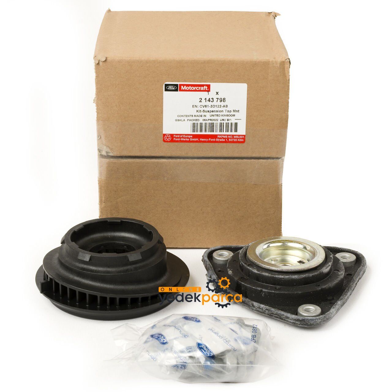 FORD FOCUS/KUGA/VOLVO/MAZDA 11- AMORTISÖR TAKOZU ÖN BILYALI SET CV61 3D122 AB FEBI